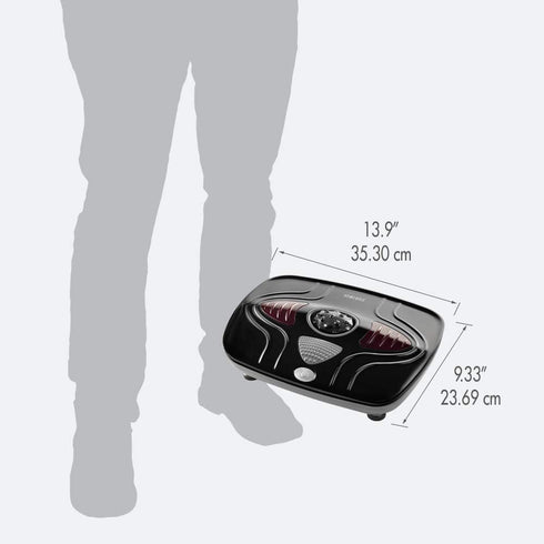 Homedics Heated Vibration Foot Massager Machine, Soothing Heat with Multi-Point Sensations & Toe-Touch Control