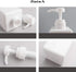 Refillable Plastic Pump Bottle, Empty Lotion Soap Dispenser Liquid Container, 15oz/450ml White, 2 Pack for Bathroom