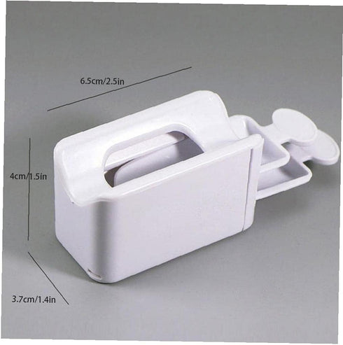 White Nail Dip Powder Tray - DIY Nail Dipping Recycling System for Manicure Tools and Accessories