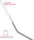 Stainless Steel Drinking Straws Set of 4, Curved Metal Straws Reusable for 20 oz Tumbler, Cleaning Brush Included