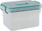 Nicesh Clear Plastic Storage Box Organizer/Medicine Box, Family Emergency Kit Storage Box