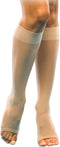 Sigvaris Women's Support Therapy Sheer Open Toe Moderate Support Knee Highs