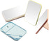 Desktop Makeup Mirror, 8 Inch Portable Folding Mirror with Stand, Double-Duty White Wall Hanging