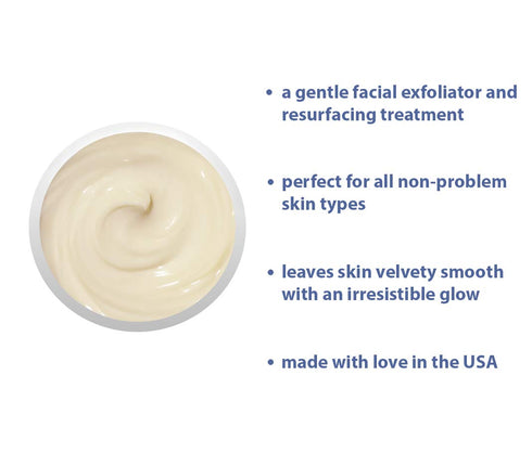 RAYA Microdermabrasion Facial Cream, Gentle Resurfacing Solution for Non-Problem Skin, 2oz