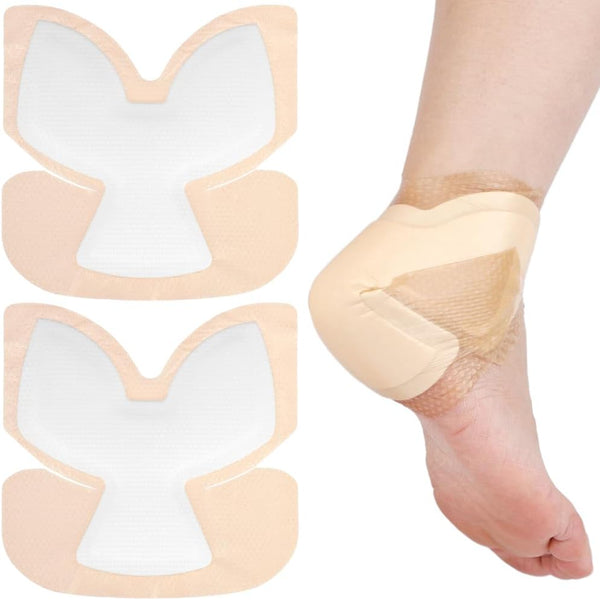 POSTOP MEDICAL WEAR Heel Silicone Foam Dressing Wounds Bandages with Gentle Adhesive Border 8"x 8"