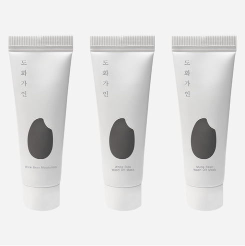 Essential TSA Friendly Travel Kit - Skincare Sample Set with Exfoliating Cleanser, Hydrating Toner, Moisturising Cream