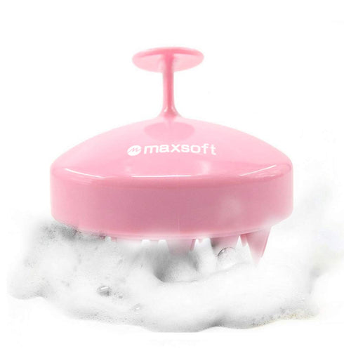 Maxsoft Hair Scalp Care Massager Shampoo Brush, Pink
