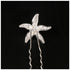 Trendy Starfish Hairpin, Rhinestone Bobby Pin Bridal Hair Clip, Crystal Headpiece for Wedding Women Hair Accessory