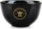 Ceramic Textured Shaving Bowl, Shave Soap & Shaving Cream Dish, Textured for Rich Lather, Black