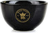 Ceramic Textured Shaving Bowl, Shave Soap & Shaving Cream Dish, Textured for Rich Lather, Black