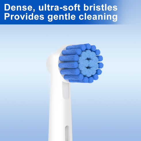 Sensitive Gum Care Replacement Brush Heads Refill, Compatible with Oral B Braun Electric Toothbrushes,Soft Bristles for Gentle Care,White (Pack of 8)