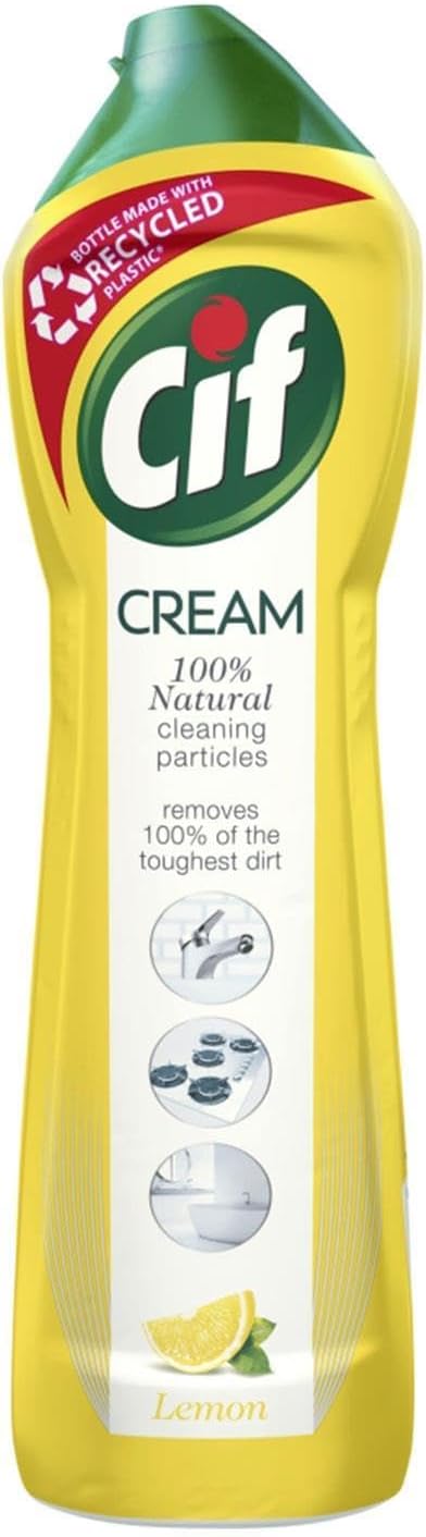 Cif Cream Lemon 500 Ml (Pack of 4)