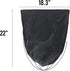 2-4 Gallon Trash Bags, 400 Count Black Garbage bags, Small Trash Can Bin Liners for Bathroom, Office, Industrial, Commercial, Janitorial, Municipal, Recycling by BEIDOU-PAC