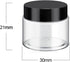 SATINIOR 36 Pieces 0.17 oz Plastic Jars with Lids, Airtight Reusable Acrylic Cosmetic Small Containers for Lotions