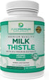 PurePremium Milk Thistle Supplement with Silymarin Extract, 450MG Complex Liver Support, 120 Tablets