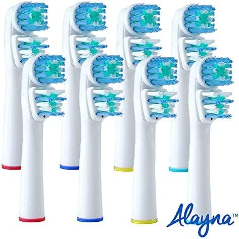 Replacement Brush Heads Compatible with OralB Braun, Pack of 8 Electric Toothbrush Replacement Heads for Adults, Kids