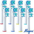 Replacement Brush Heads Compatible with OralB Braun, Pack of 8 Electric Toothbrush Replacement Heads for Adults, Kids