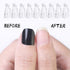 HiMo 10PC Plastic Acrylic Nail Art Soak Off Cap Clip - UV Gel Polish Remover Wrap Tool (White)