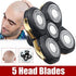 Shaver Blade Heads for 5 Heads Razor - Electric Replacement Blades for Beard Cutter, Easy Install (Gold)
