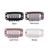 YANTAISIYU 24 pcs/lot 32mm 9-teeth Metal Wig Clips with Rubber Stopper, Invisible Hairpiece Accessories in Black