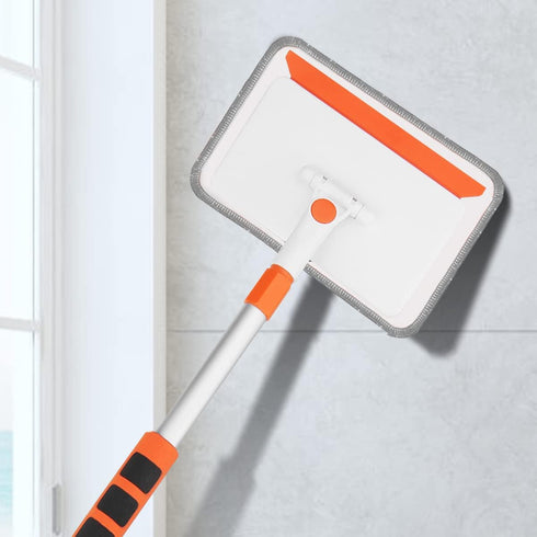 Pack 2 QAE011 QAE014 Qaestfy of Microfiber Pad Refill Compatible with Wall and Baseboard Cleaner Tool with Long Handle