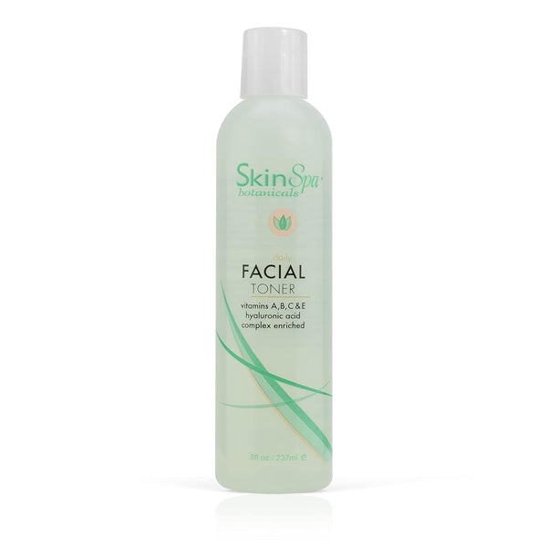 Skin Spa - Face Toner for All Skin Types, 8 Oz, Daily Facial Toner, Hydrates and Refreshes Skin, Non-Alcoholic