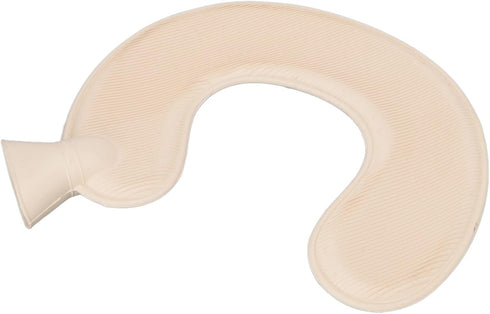 Light Blue U-Shaped Hot Water Bottle for Pain Relief