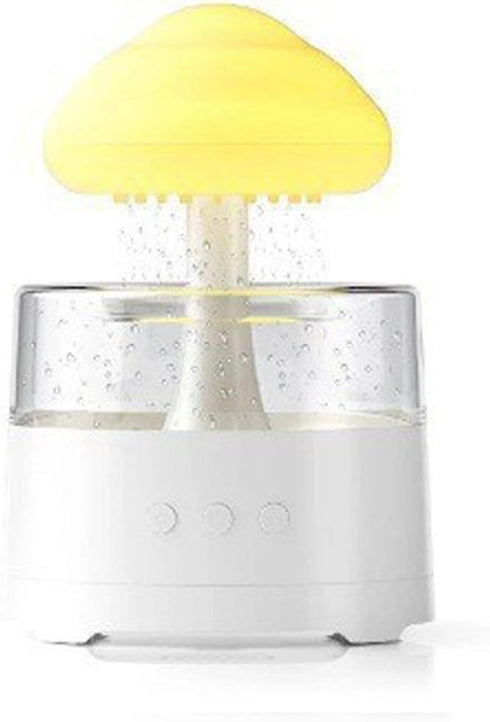 Hamwesh 7 Rain Humidifier, Adjustable LED Light Modes Essential Oil Diffuser, Raindrop Humidifier with Rechargeable
