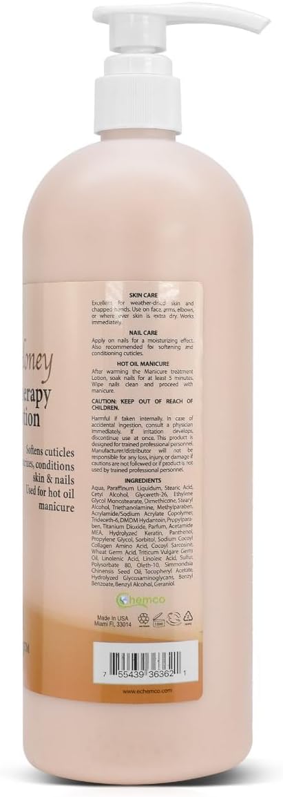 PRONAIL - Healing Therapy Massage Lotion - Professional Pedicure, Body and Hot Oil Manicure, Infused with Natural Oils, Vitamins, Panthenol and Amino Acids (Milk and Honey, 32 Ounce)