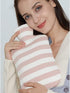 TIANYIA Reusable Classic Stripe Hot Water Bottle, Large Hot Water Bag with Soft Cotton Cover, for Hand Feet and Bed