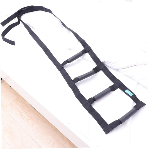 KOMBIUDA Bed Ladder Assist Device with Strap for Elderly Seniors and Patients Comfortable Grips for up Bed Design
