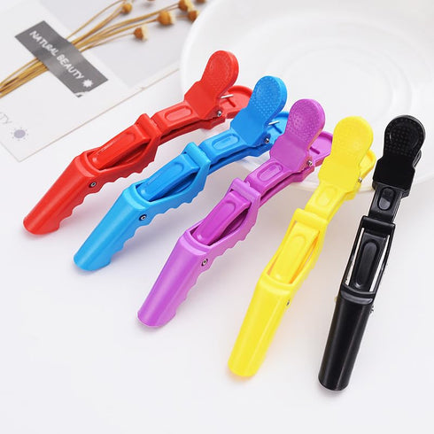 AKOAK 6 PCS Professional Anti-Slip Crocodile Clip, Large Styling Hair Clip for Women