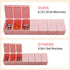 sanderala 2Pack Weekly Pill Organizer, Extra Large 7 Days Pill Cases for Fish Oil, Calcium Tablets