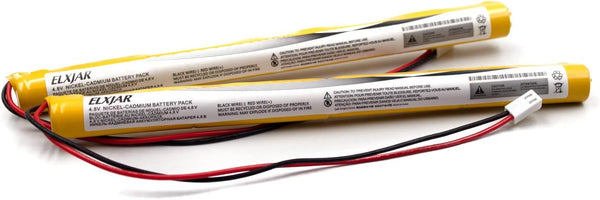(2-Pack) 4.8V 800mAh NICD Battery Pack Replacement for Dantona Custom-200, Evenlite B310011
