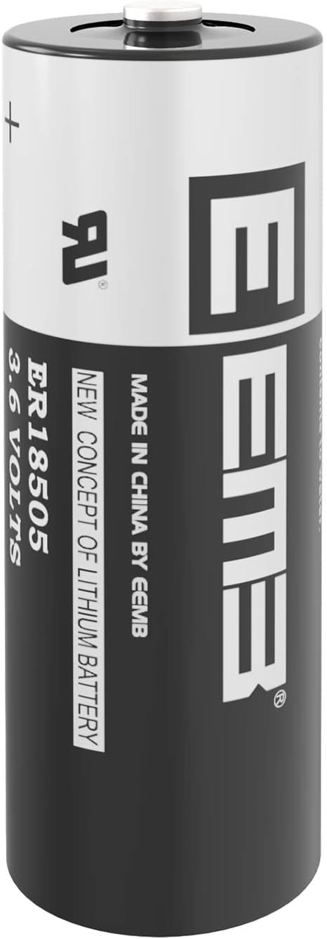 EEMB ER18505 Nonrechargeable 3.6V Lithium Battery, 4100mAh High Capacity, UL Certified Single-Use