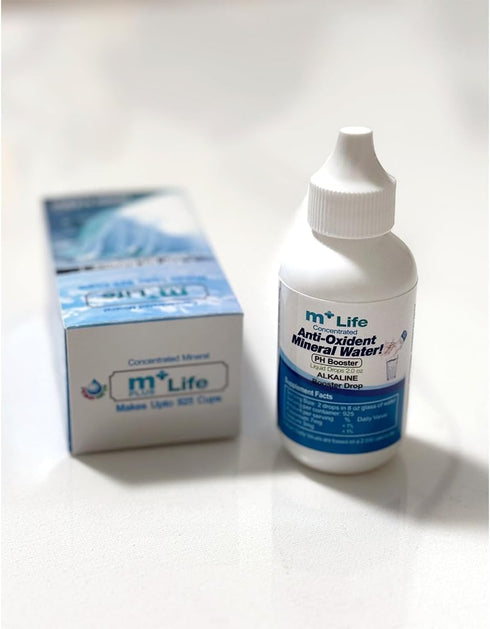 Mplus 2.0 Oz Pack, 925 8 oz Life Balance Your pH, Antioxidants Alkaline Mineral Drops, Single Portable, Yields Cups