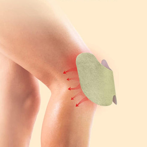 MQ 12 Count Knee Patches - Heat Patches for Knee Relief, Warming Herbal Patches for Long-Lasting Pain Relief