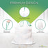 Tall Kitchen (200 count), 13 Gallon, Drawstring Trash Bags, White, Kitchen Bags, 0.9 Mil Thickness, Tall Kitchen Garbage Bags,13 Gallon by Delight Bags