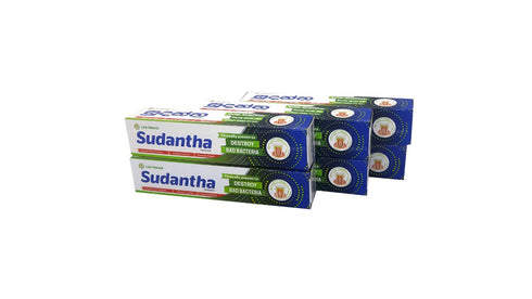 Link Sudantha Homeopathic Herbal Toothpaste for Total Oral Protection (80g x 6)