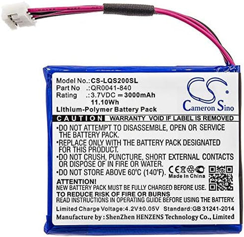 Replacement Battery for Qolsys IQ Panel 2 IQ Panel 2 Plus, QR0041-840 VT26 2600mAh