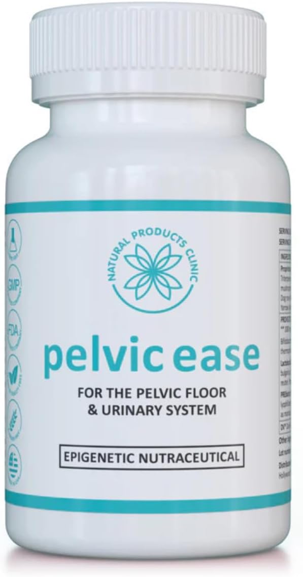 Natural Products Clinic Pelvic Ease Womens Wellness Supplement | Herbal Blend, Probiotics & Mushroom Complex