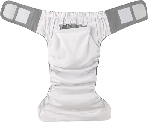 RONGXG Adult Reusable Cloth Diapers Washable Incontinence Underwears Adjustable Leakproof Nappy Care Pant for Disabled
