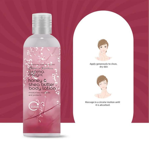 Honey & Shea Butter Body Lotion, 7.44 Fl Oz (220ml), Hydrating & Nourishing Face Cream with SPF 25