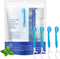 Malisseladi 5 in 1 Mini Brushes-Disposable Toothbrushes with Toothpaste + Floss + Pick