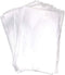 Mini Skater 8" x 12" Clear Treat Bags with 50Pcs Gold Color Twist Ties for Wedding Gift Candy Cookie Bakery, 50Pcs