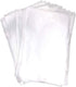 Mini Skater 8" x 12" Clear Treat Bags with 50Pcs Gold Color Twist Ties for Wedding Gift Candy Cookie Bakery, 50Pcs