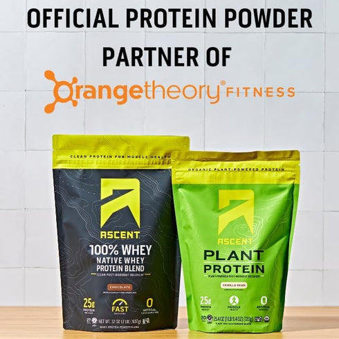 Ascent Iced Coffee Protein Powder, High Protein Coffee Powder, 20 g Protein, 15 Servings