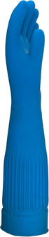 ETERNA Extra Long Gloves for Laundry, Kitchen, Household Cleaning, Size M, Brush Effect on Fingers, 3.63 Oz