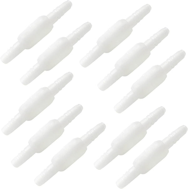 Oxygen Tubing Swivel Connectors 10-Pack, Nasal Cannula Hose Tube Connectors for Oxygen Line Splitter