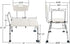 QJR 3 Bath Chair Comfortable Shower Chair Adjustable Handicap Shower Chair Seat Bench Blow Molding Plates Aluminium